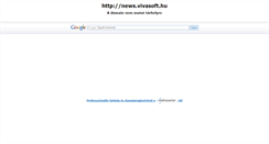 Desktop Screenshot of news.vivasoft.hu